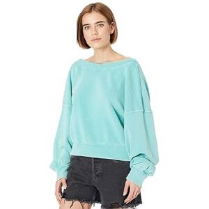 Free People Take Me Back Pullover Galapagos
